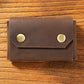 Porte-Cartes Vintage en Cuir Véritable - Organiseur Compact & Multifonction