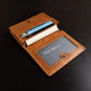 Porte-carte en cuir de vachette avec protection RFID - haute capacité