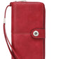 Portefeuille long rétro en cuir PU pour femme avec protection RFID intégrée