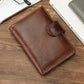 Portefeuille Homme en Cuir de Vachette Véritable 100% avec Protection RFID et Style Vintage