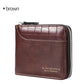 Portefeuille homme compact en cuir PU avec zip RFID et porte-cartes multifonction