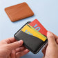 Porte-cartes multi-compartiments en simili cuir ultra fin grande capacité unisexe