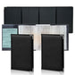 Porte-documents véhicule pliable en simili cuir gris pour carte grise et permis - lot de 2