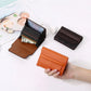 Porte-cartes rfid compact en cuir pu avec multi-emplacements et design classique
