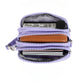 Porte-monnaie compact en nylon imperméable avec porte-cartes zippé pour femme