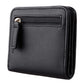 Portefeuille femme compact en cuir PU RFID avec bouton pression et porte-cartes sécurisé