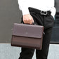 Sacoche business en cuir pu pour homme avec bandoulière amovible et format tablette