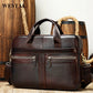 Mallette business Westal en cuir véritable pour homme - sacoche bureau et avocat