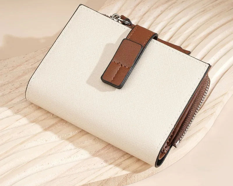 Portefeuille femme en cuir PU avec dragonne et multi-compartiments — photo 1