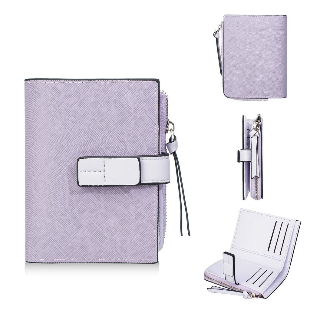 Portefeuille femme en cuir PU avec dragonne et multi-compartiments — photo 10