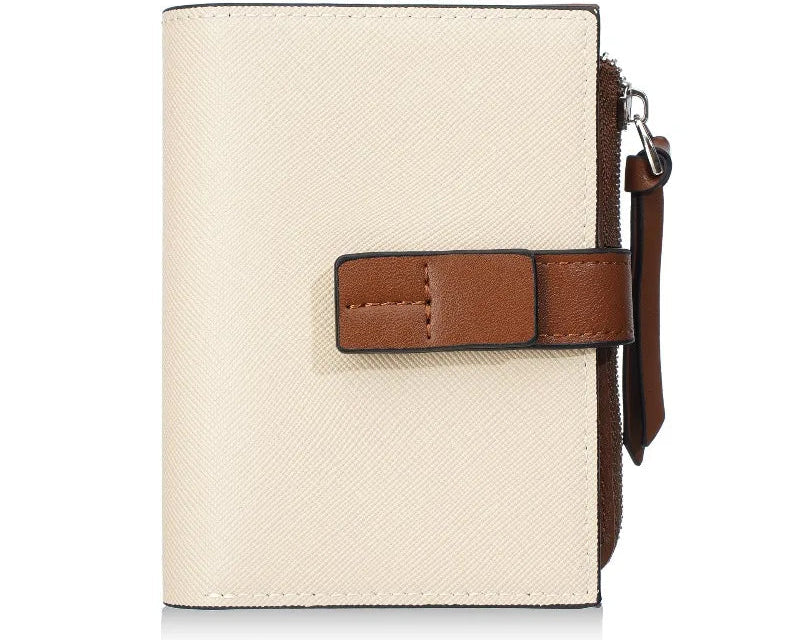Portefeuille femme en cuir PU avec dragonne et multi-compartiments — photo 4