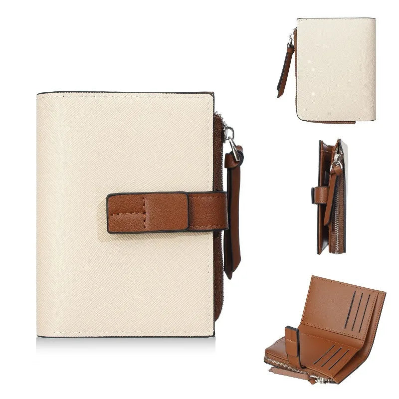 Portefeuille femme en cuir PU avec dragonne et multi-compartiments — photo 5