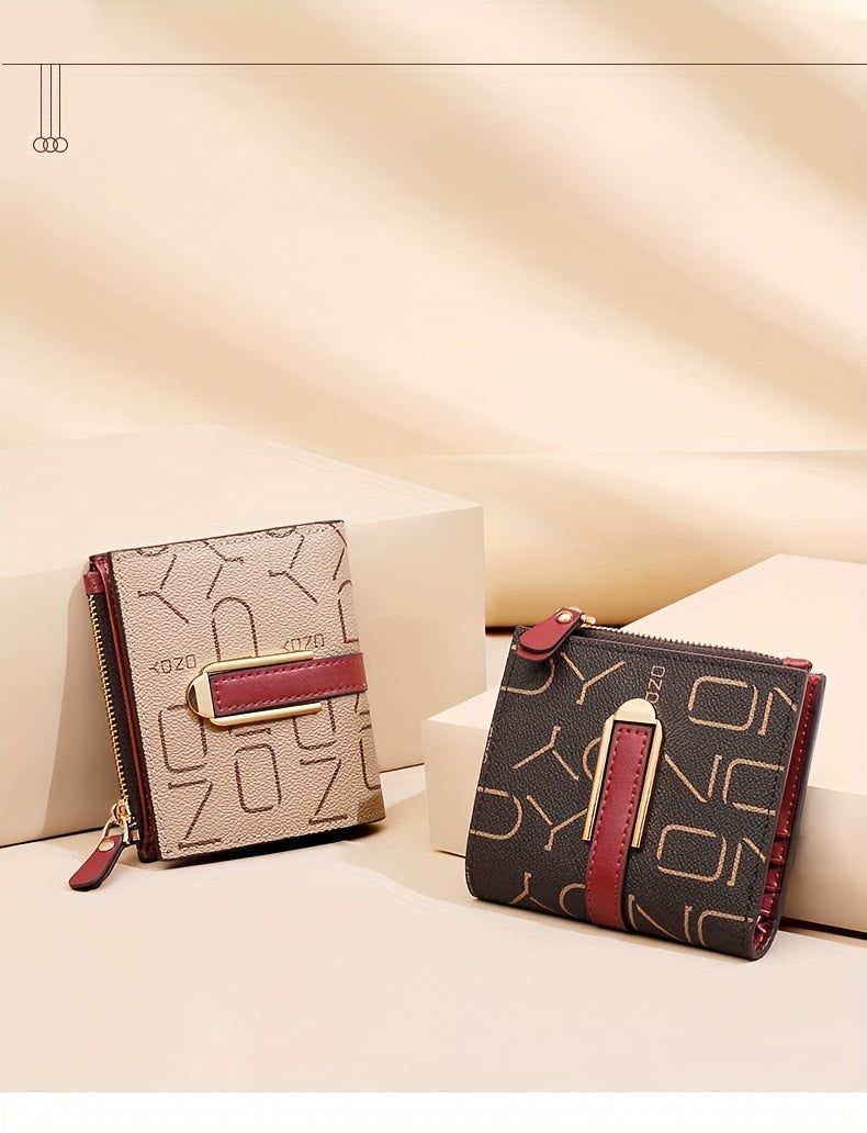 Coffret cadeau : trois portefeuilles femme au monogramme
