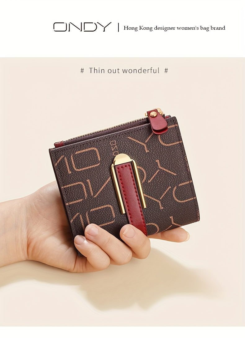 Coffret cadeau : trois portefeuilles femme au monogramme