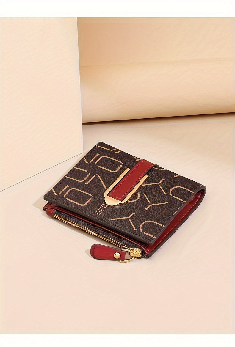 Coffret cadeau : trois portefeuilles femme au monogramme
