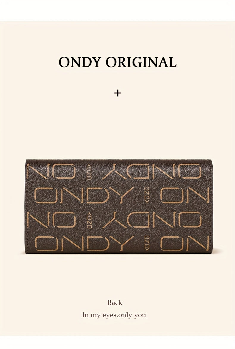 Coffret cadeau : trois portefeuilles femme au monogramme