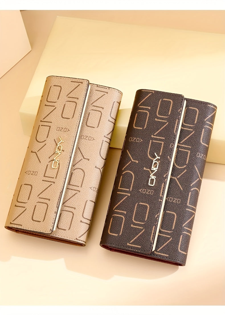 Coffret cadeau : trois portefeuilles femme au monogramme