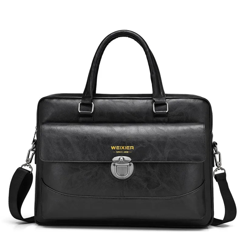 Mallette business en cuir PU pour homme avec bandoulière amovible — photo 8