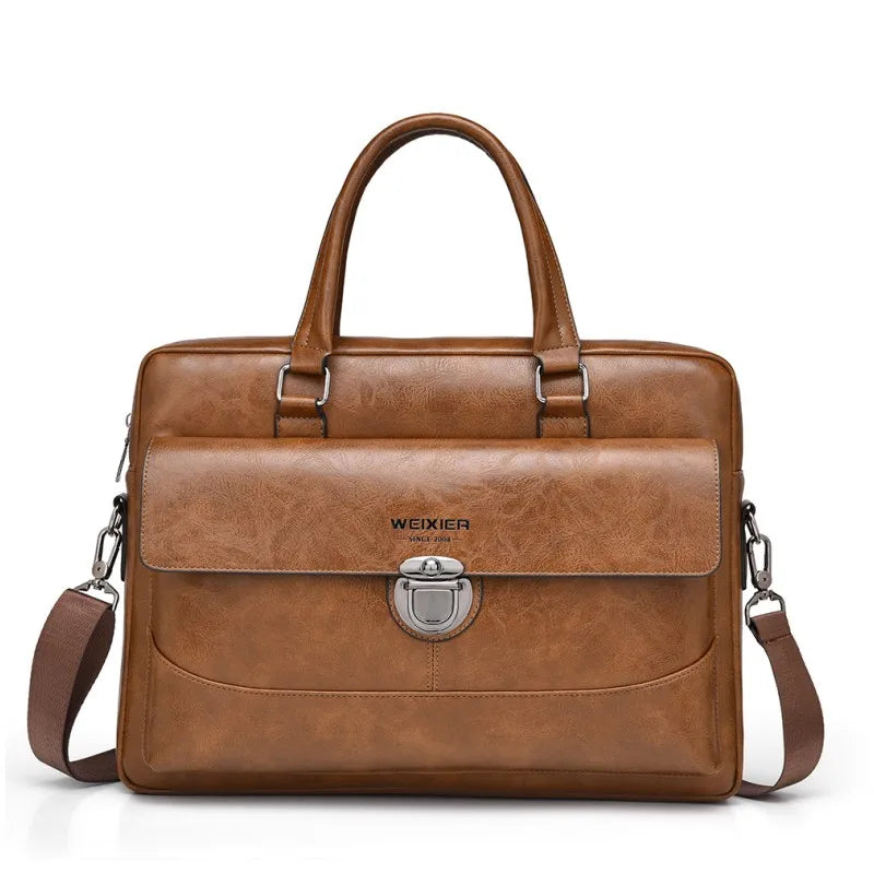 Mallette business en cuir PU pour homme avec bandoulière amovible — photo 9