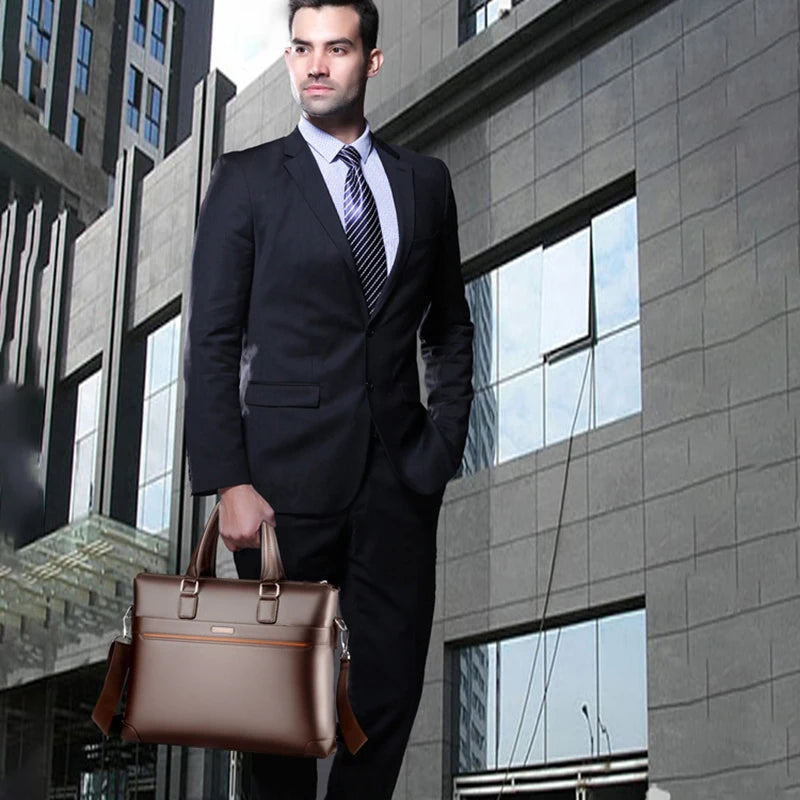 Mallette business en cuir pu pour homme - sacoche designer et porte-documents — photo 1