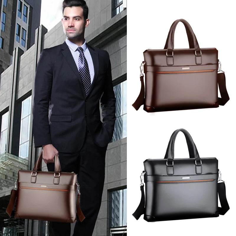 Mallette business en cuir pu pour homme - sacoche designer et porte-documents — photo 2 Image