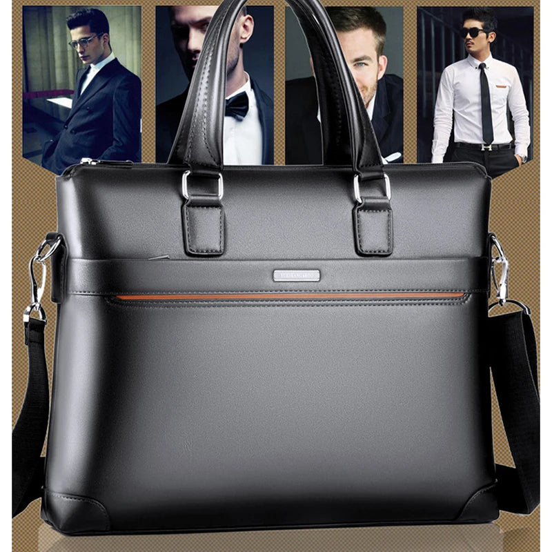 Mallette business en cuir pu pour homme - sacoche designer et porte-documents — photo 3