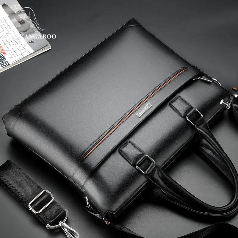 Mallette business en cuir pu pour homme - sacoche designer et porte-documents — photo 4