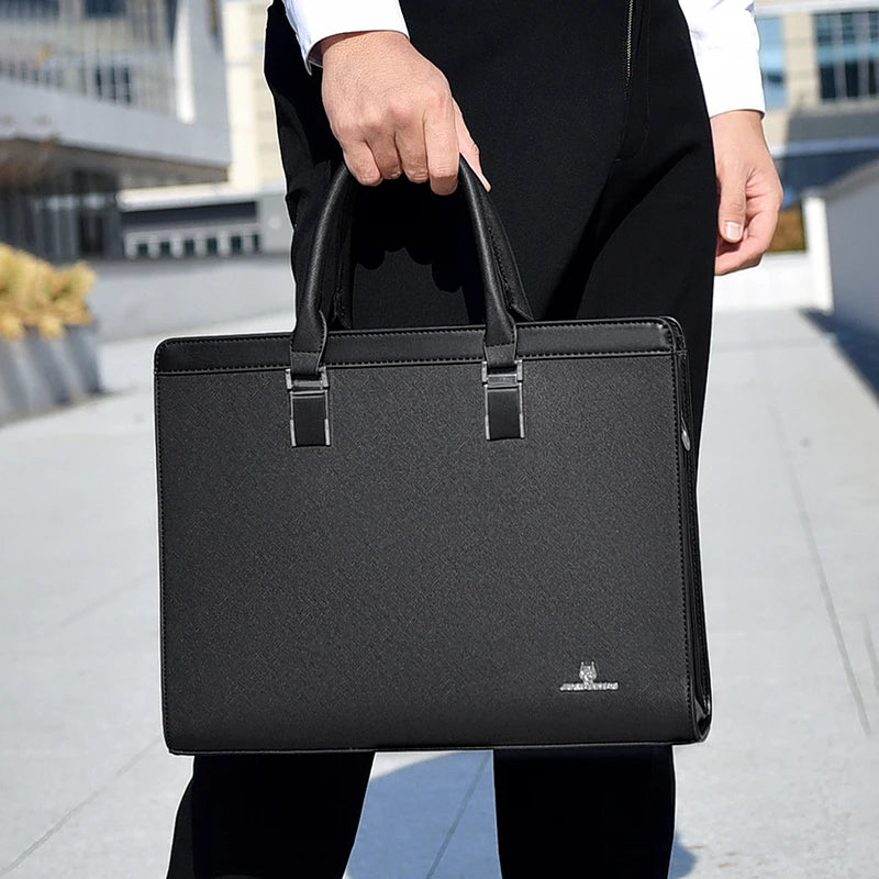 Mallette business d'executive en pvc pour homme - sacoche ordinateur et documents a4 — photo 2