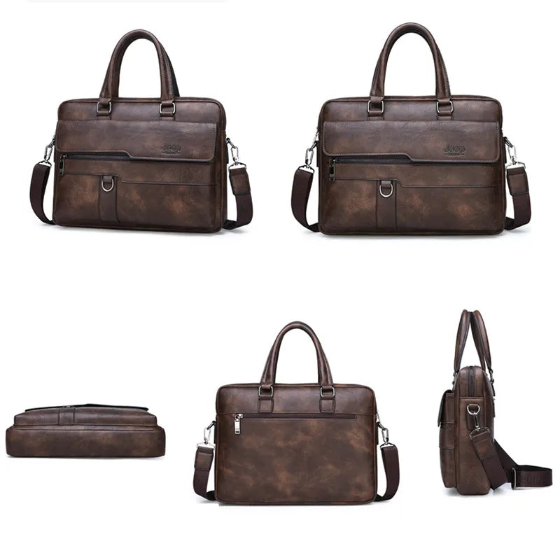 Mallette business  en cuir refendu pour homme - sacoche ordinateur 13,3 — photo 4