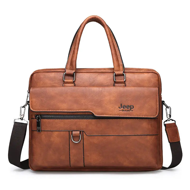 Mallette business  en cuir refendu pour homme - sacoche ordinateur 13,3 — photo 5