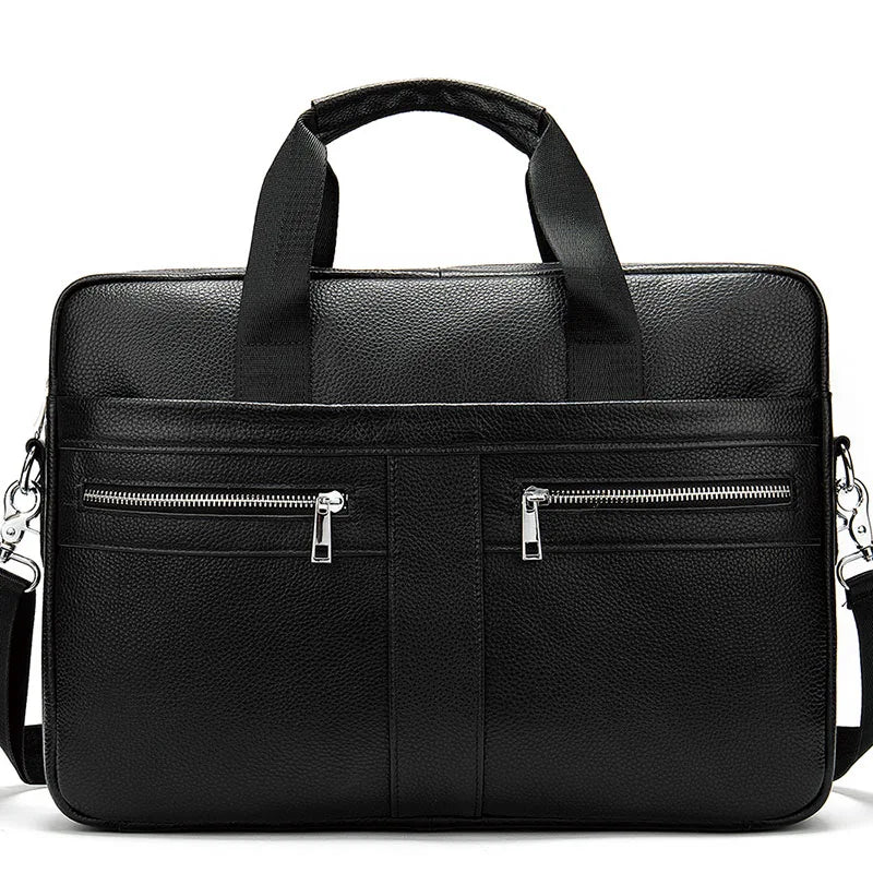 Mallette business Westal en cuir véritable pour homme - sacoche bureau et avocat — photo 3