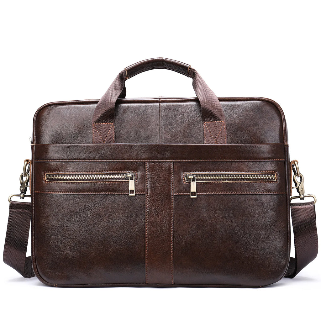 Mallette business Westal en cuir véritable pour homme - sacoche bureau et avocat — photo 5