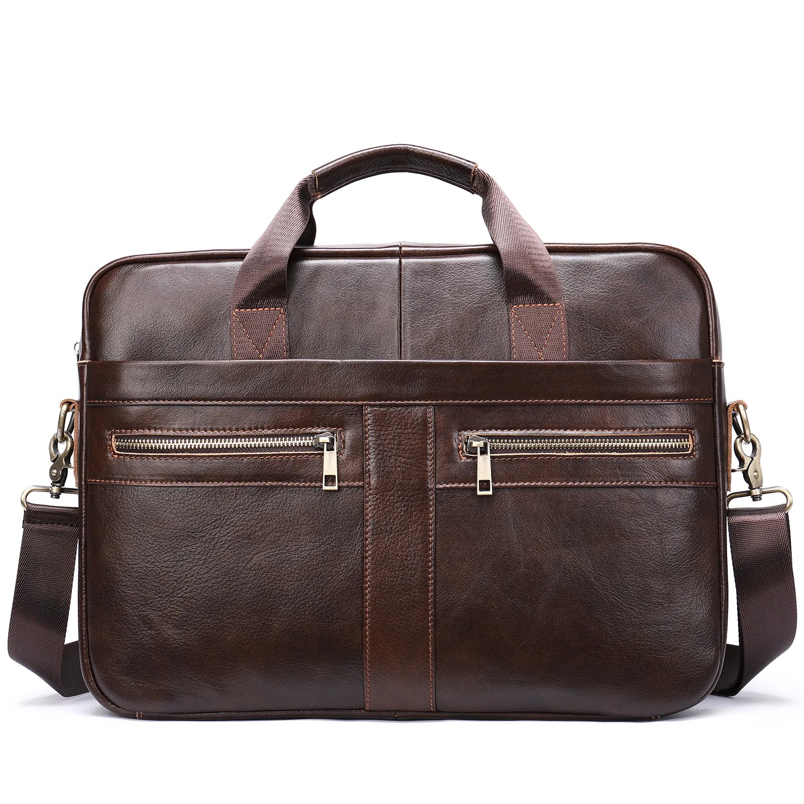 Mallette business Westal en cuir véritable pour homme - sacoche bureau et avocat — photo 5 Image