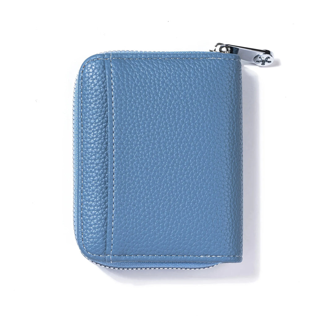 New Simple PU Leather Coin Purse Zipper Mini Wallets Portable Multi-coin Slots Money Bag Card Holder Short Purse for Women Men — photo 6
