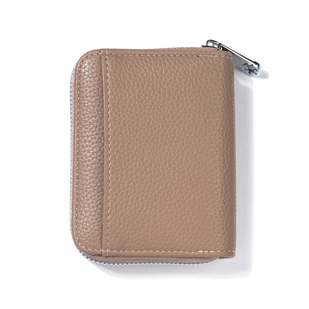 New Simple PU Leather Coin Purse Zipper Mini Wallets Portable Multi-coin Slots Money Bag Card Holder Short Purse for Women Men — photo 7
