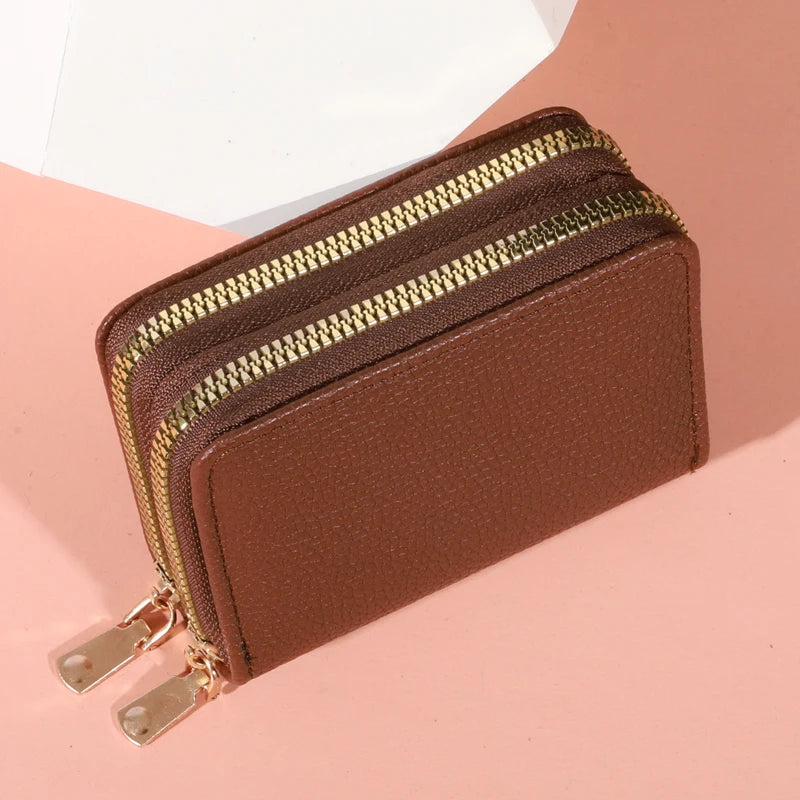 Porte-monnaie zippé en cuir PU - grande capacité pour femme — photo 11