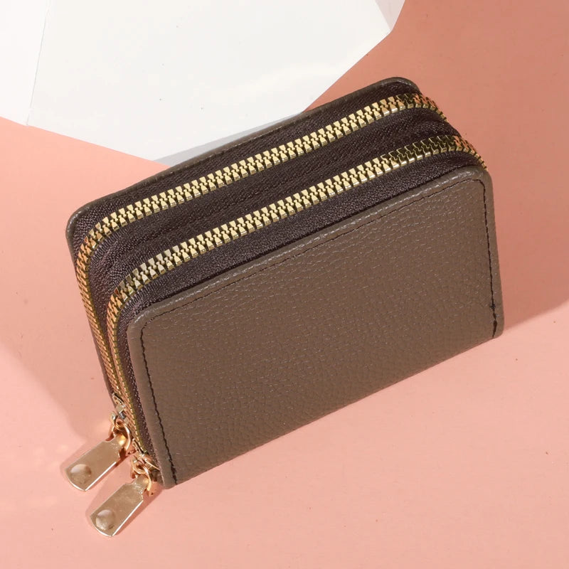 Porte-monnaie zippé en cuir PU - grande capacité pour femme — photo 12