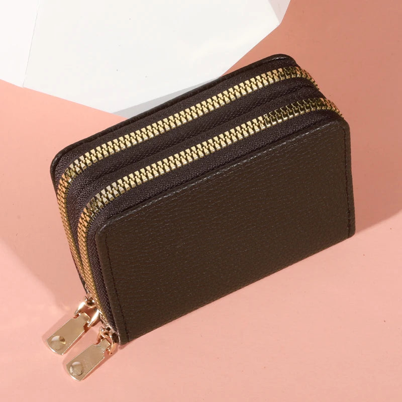 Porte-monnaie zippé en cuir PU - grande capacité pour femme — photo 14