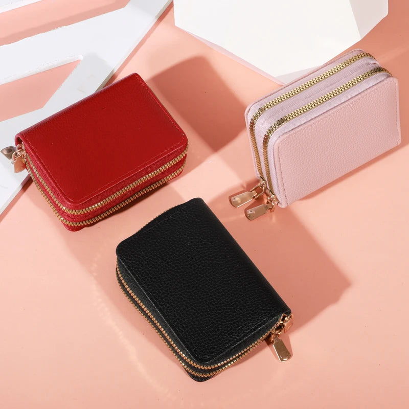 Porte-monnaie zippé en cuir PU - grande capacité pour femme — photo 4
