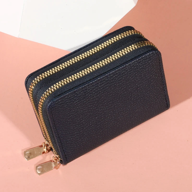 Porte-monnaie zippé en cuir PU - grande capacité pour femme — photo 7