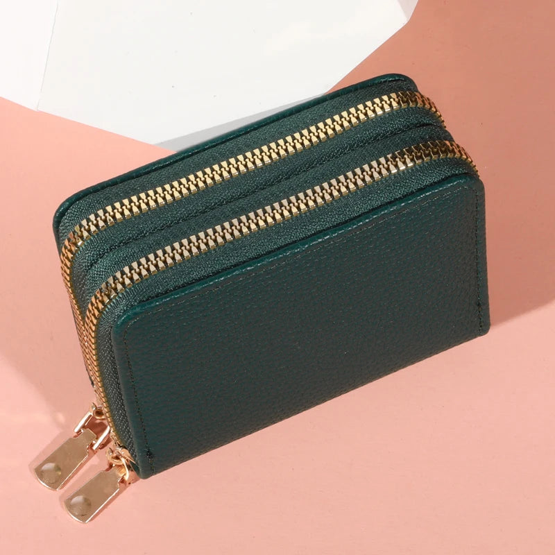 Porte-monnaie zippé en cuir PU - grande capacité pour femme — photo 8