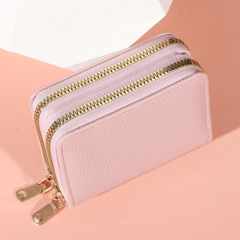 Porte-monnaie zippé en cuir PU - grande capacité pour femme — photo 9