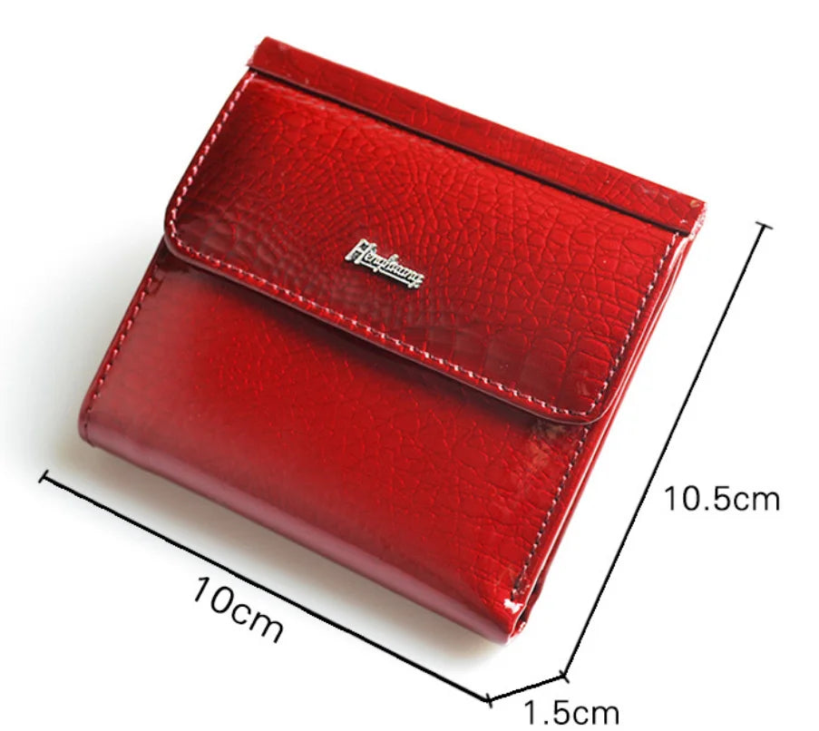 Petit portefeuille femme en cuir véritable avec texture crocodile — photo 5