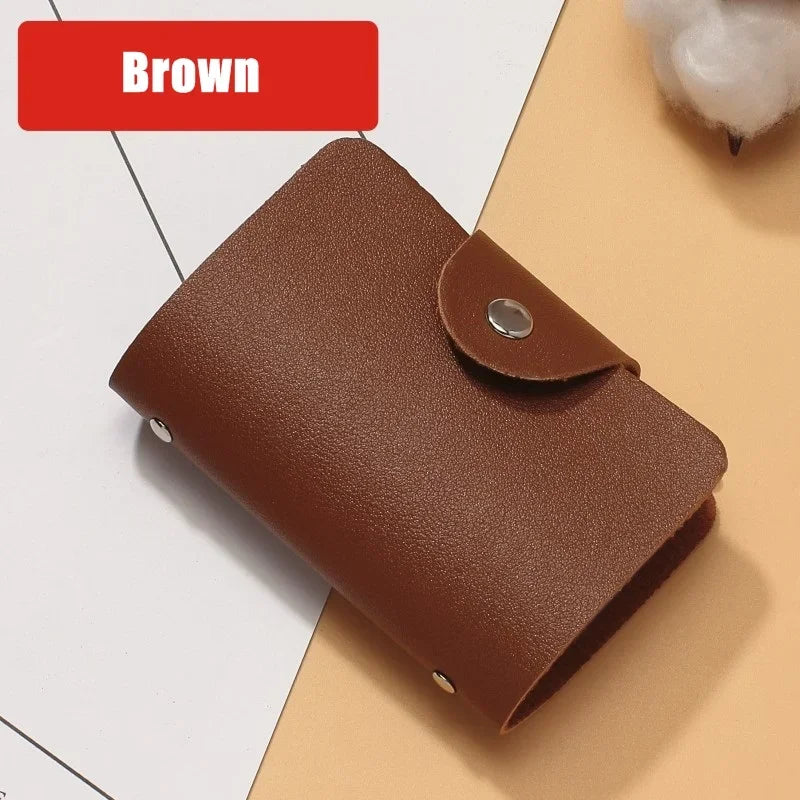 Porte-carte 24 fentes anti-vol en cuir pu pour femme et homme — photo 11