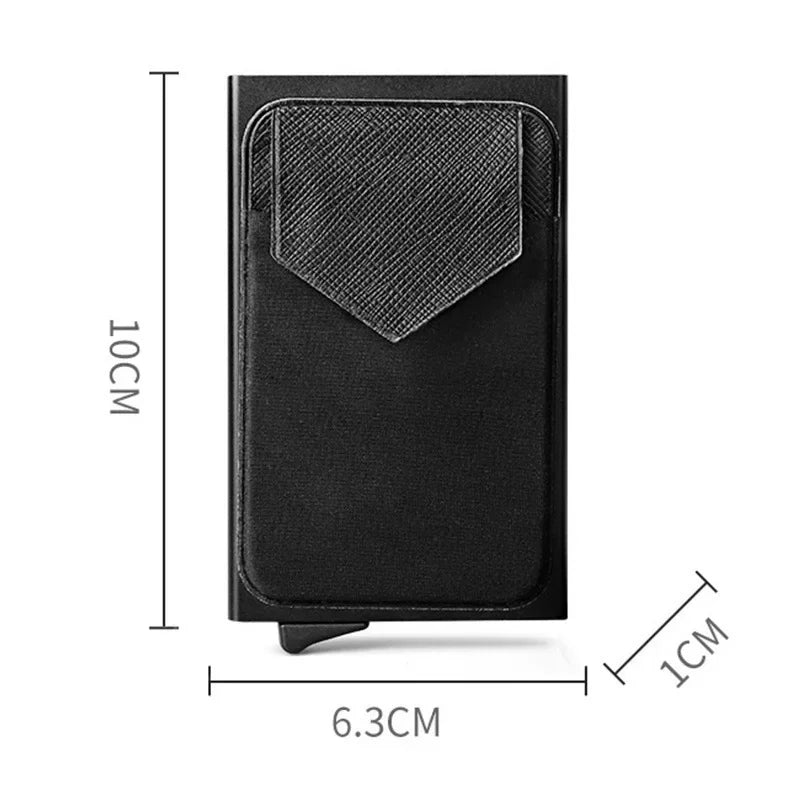 Porte-carte minimaliste en aluminium et Lycra avec protection RFID — photo 5