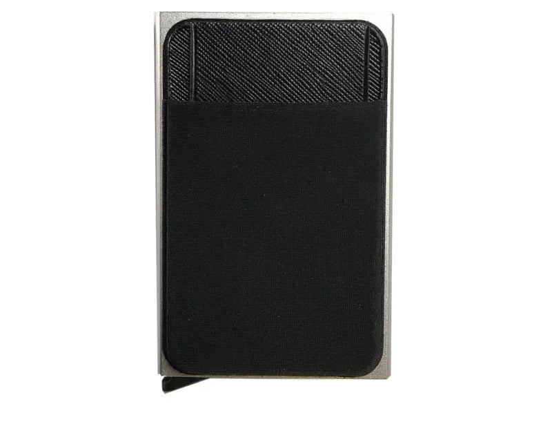 Porte-carte minimaliste en aluminium et Lycra avec protection RFID — photo 8