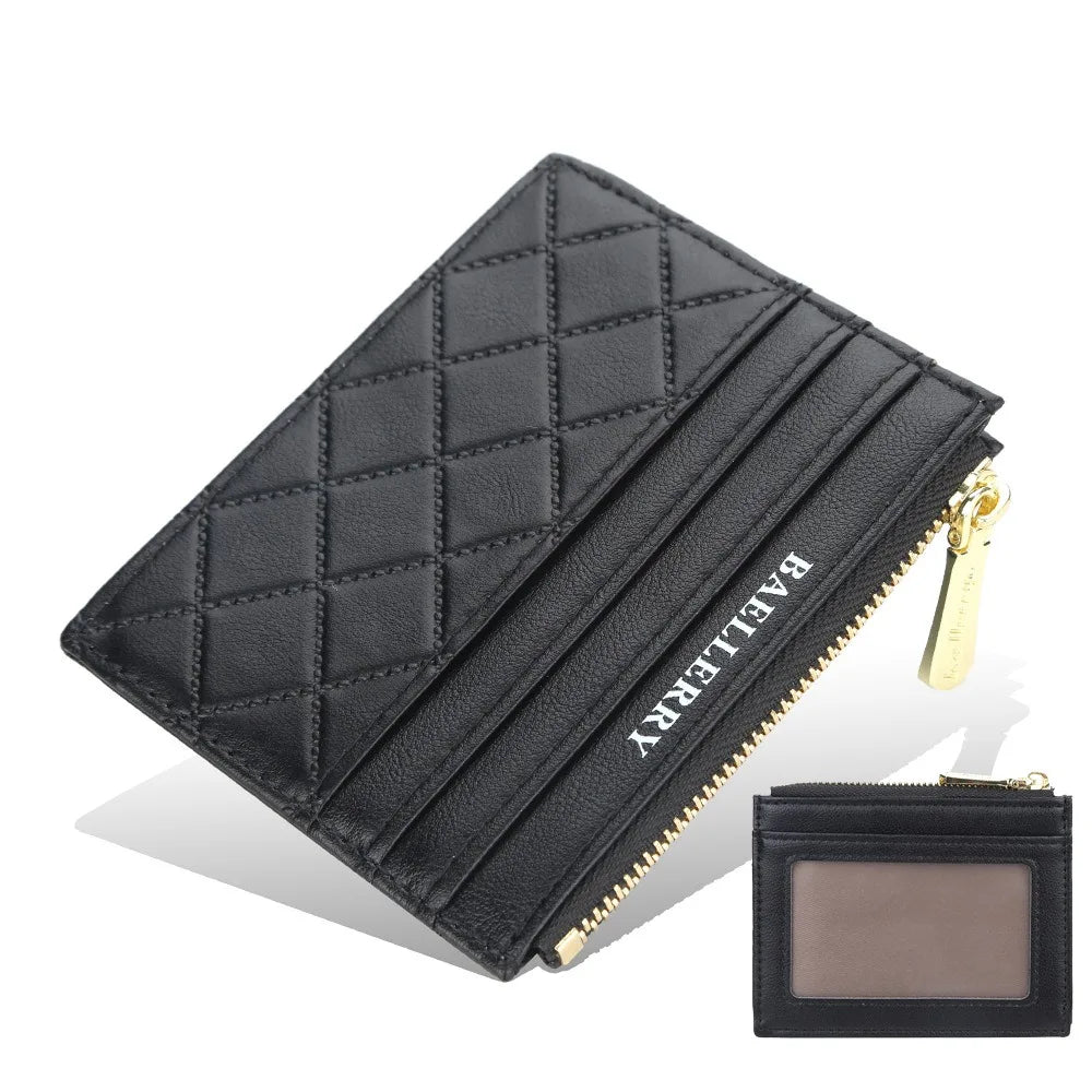 Porte-carte Baellerry ultra-mince et élégant en cuir PU pour femme — photo 10