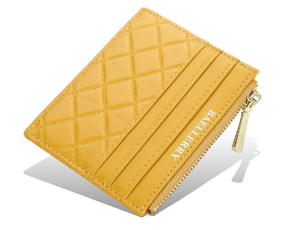 Porte-carte Baellerry ultra-mince et élégant en cuir PU pour femme — photo 2