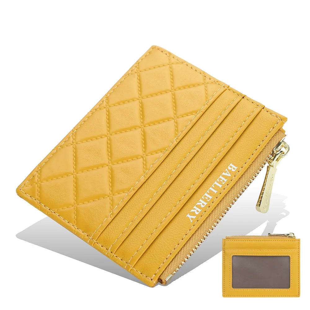 Porte-carte Baellerry ultra-mince et élégant en cuir PU pour femme — photo 5