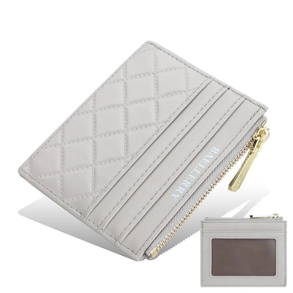 Porte-carte Baellerry ultra-mince et élégant en cuir PU pour femme — photo 9